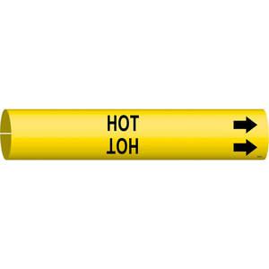 BRADY 4197-C Rohrmarkierer Hot Yellow 2-1/2 bis 3-7/8 Zoll | AF3TNW 8CVA0
