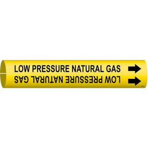 BRADY 4241-D Pipe Marker Low Pressure Natural Gas 4 To 6 | AF4AWN 8NEC3
