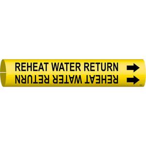 BRADY 4266-A Pipe Marker Reheat Water Return 3/4 To 1-3/8 | AF4JUA 8YDY2