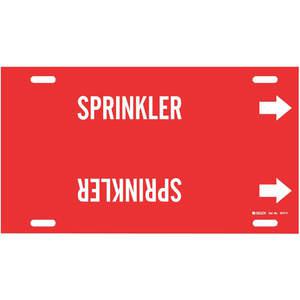 BRADY 4277-H Pipe Marker Sprinkler Red 10 To 15 In | AF4ZHQ 9RYR5