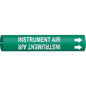 BRADY 4287-A Pipe Marker Instrument Air | AF8CTJ 24VK05