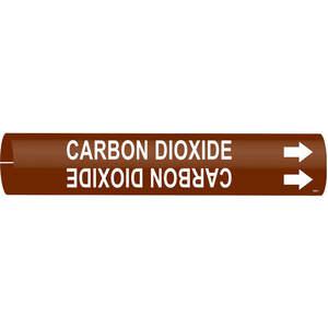 BRADY 4306-D Pipe Marker Carbon Dioxide Brown 4 To 6 In | AE4KHA 5LEC7