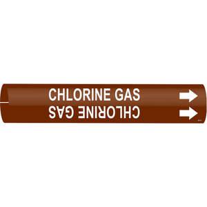 BRADY 4311-B Rohrmarkierer Chlorgas B1-1/2 bis 2-3/8 Zoll | AE3ZRC 5GYE3
