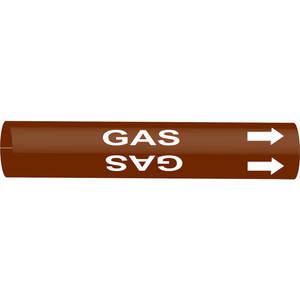 BRADY 4322-G Rohrmarkierer Gas Braun 8 bis 9-7/8 Zoll | AE4LDP 5LGC9