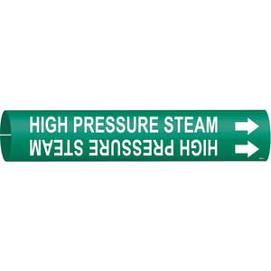 BRADY 4331-A Pipe Marker High Pressure Steam 3/4 To 1-3/8 | AE3ZRU 5GYF8