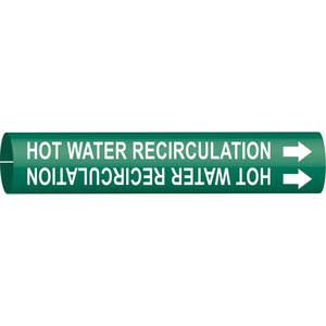 BRADY 4336-C Rohrmarkierer Warmwasserrückführung | AF8CQL 24VJ59