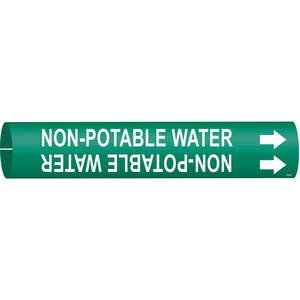 BRADY 4351-B Rohrmarkierer für nicht trinkbares Wasser 1-1/2 bis 2-3/8 | AC9JCE 3GUE9