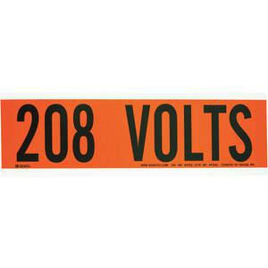 BRADY 44106 Voltage Card 1 Marker 208 Volts | AE9AGV 6GX11