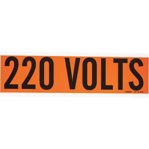 BRADY 44107 Voltage Card 1 Marker 220 Volts | AE9AGW 6GX12