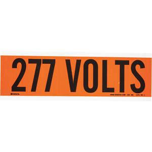BRADY 44112 Voltage Card 1 Marker 277 Volts | AE9AGZ 6GX16