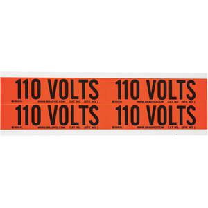 BRADY 44201 Spannungskarte 4 Markierungen 110 Volt | AE9AHM 6GX41