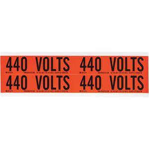 BRADY 44213 Spannungskarte 4 Markierungen 440 Volt | AE9AHW 6GX50