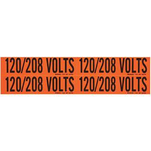BRADY 44259 Spannungskarte 4 Markierungen 120/208 Volt | AE9AJF 6GX72