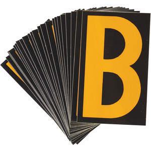BRADY 5905-B Reflektierende Zahlen und Buchstaben B – 25er-Pack | AA6TJJ 14V815