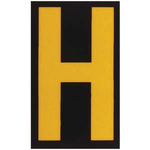 BRADY 5000-H Reflective Numbers And Letters H - Pack Of 25 | AA6RKP 14R226