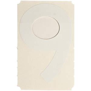 BRADY 5170-9 Number Label 4 Inch Height Character Vinyl PK10 | AG9KML 20TC57
