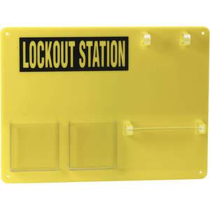 BRADY 50989 Lockout Board ungefüllt Gelb | AE6JCU 5TA73