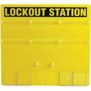 BRADY 50992 Lockout Station unbefüllt 21-1/2 Zoll Höhe | AE6JCX 5TA76