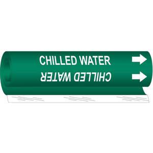 BRADY 5646-O Pipe Marker Chilled Water 1/2 To 1-3/8 In | AA6MPH 14H779