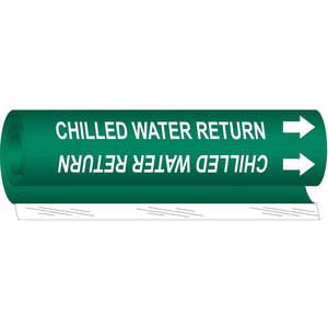 BRADY 5647-II Pipe Marker Chilled Water Return Green | AA6MPL 14H782