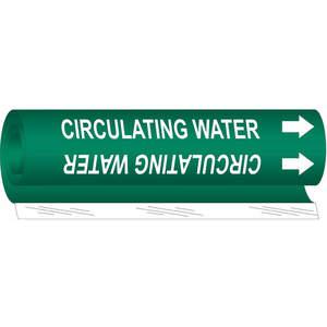 BRADY 5654-I Pipe Marker Circulating Water | AF8BRN 24VD43