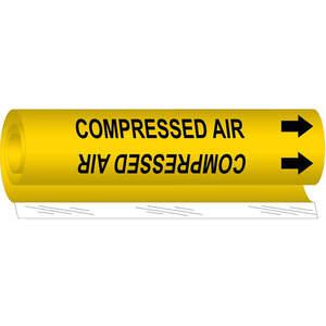 BRADY 5661-II Pipe Marker Compressed Air 2-1/2 To 7-7/8 In | AA6MQC 14H797