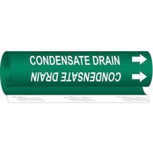 BRADY 5663-II Pipe Marker Condensate Drain 2-1/2 To 7-7/8 | AA6MQL 14H806