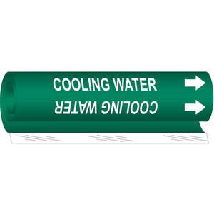 BRADY 5668-I Pipe Marker Cooling Water 1-1/2 To 2-3/8 In | AA6MQY 14H817