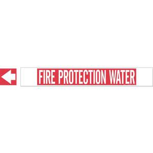 BRADY 5689-HPHV Pipe Marker Fire Protection Water White | AA6MTD 14H845