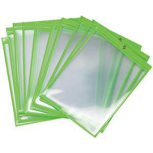 BRADY 56945 Shop-Umschlag 12 x 9 Zoll fluoreszierender grüner Kunststoff – Packung mit 25 Stück | AA7HJA 15Y765