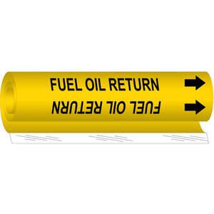 BRADY 5696-II Pipe Marker Fuel Oil Return 2-1/2 To 7-7/8in | AA6MUA 14H865
