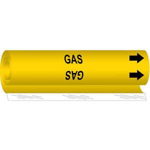 BRADY 5698-I Pipe Marker Gas | AF8BTD 24VD57