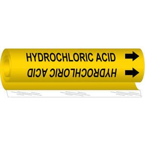 BRADY 5712-II Pipe Marker Hydrochloric Acid | AF8BYL 24VE82