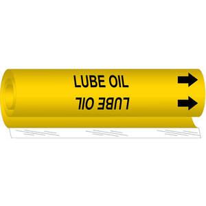 BRADY 5721-O Pipe Marker Lube Oil | AF8BPE 24VC76