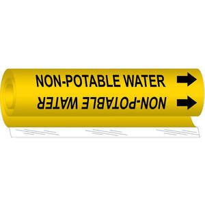 BRADY 5730-II Pipe Marker Non-potable Water 2-1/2 To 7-7/8 | AA6MXG 14H941