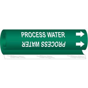 BRADY 5747-II Pipe Marker Process Water 2-1/2 To 7-7/8 In | AA6MYF 14H963