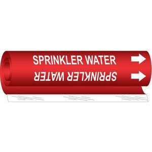 BRADY 5765-II Pipe Marker Sprinkler Water 2-1/2 To 7-7/8in | AA6MZB 14H982