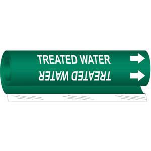 BRADY 5775-II Pipe Marker Treated Water | AF8BZZ 24VF18