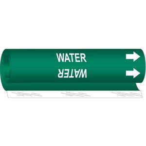 BRADY 5786-II Pipe Marker Water Green 2-1/2 To 7-7/8 In | AA6NAR 14J020