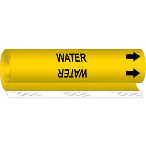 BRADY 5787-II Pipe Marker Water Yellow 2-1/2 To 7-7/8 In | AA6NAW 14J024