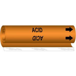 BRADY 5796-II Pipe Marker Acid | AF8BWJ 24VE33
