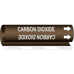 BRADY 5805-I Pipe Marker Carbon Dioxide | AF8BRC 24VD33