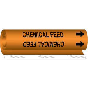 BRADY 5808-I Pipe Marker Chemical Feed | AF8BRF 24VD36