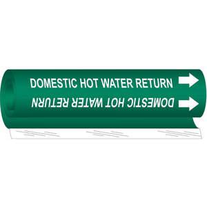 BRADY 5816-I Pipe Marker Domestic Hot Water Return | AF8BRU 24VD48