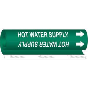 BRADY 5832-II Pipe Marker Hot Water Supply | AF8BYJ 24VE80