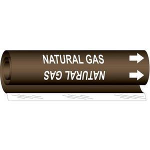 BRADY 5841-O Pipe Marker Natural Gas | AF8BPG 24VC78