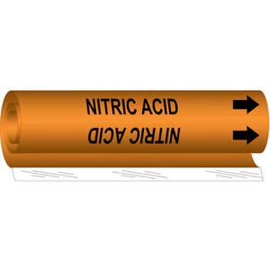 BRADY 5842-O Pipe Marker Nitric Acid | AF8BPH 24VC79
