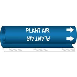 BRADY 5845-I Pipe Marker Plant Air | AF8BUU 24VD95