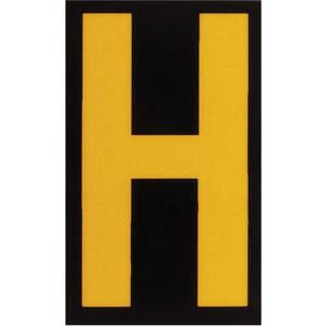 BRADY 5905-H Reflective Numbers And Letters H - Pack Of 25 | AA6TJT 14V823