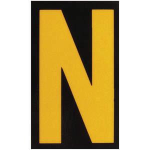 BRADY 5905-N Reflective Numbers And Letters N - Pack Of 25 | AA6TJZ 14V829